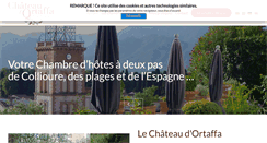 Desktop Screenshot of chateau-ortaffa.com