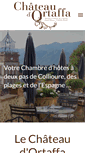 Mobile Screenshot of chateau-ortaffa.com